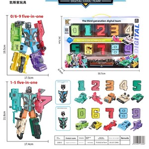 Juguete Robótico Digital Original Kaisijia, Juguete de Plástico para Niños, Combinación de Kung Fu Mecha, Juguete de Transformación de Auto para Niños - Product Image 6