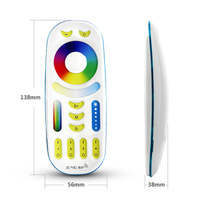 FUT092 Miboxer 4 zones RGB + CCT 2.4GHz RF télécommande pour ampoule LED lumière d'inondation LED bande