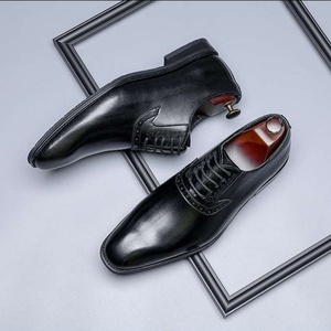 2026 Autumn Retro Style Handmade Men's Lace-up <b>Shoes</b> Office Career Pointed Toe Precisely Crafted Comfortable Breathable - Product Image 6