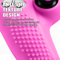 Coque en silicone pour manette PS5, housse de protection antidérapante pour manette PS5, coque intégrale pour manette de jeu, coque de préhension pour jeux