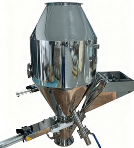 เครื่องจ่ายของเหลวแบบกึ่งอัตโนมัติสำหรับอุตสาหกรรม สแตนเลสทรงกรวยแบบ Tri-Clamp ความแม่นยำสูง ขนาด 5 ลิตร 10 ลิตร 20 ลิตร 30 ลิตร สำหรับของเหลว ผง น้ำมัน แบบกำหนดเองได้ - Product Image 1