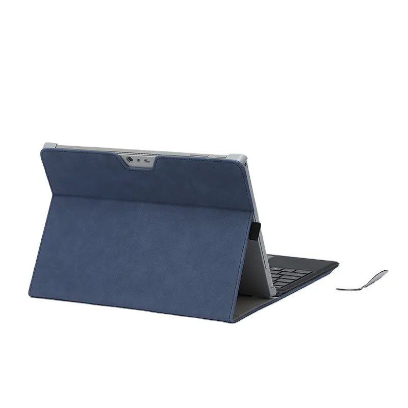 Shockproof Pu Leather Flip Case For Microsoft Surface Pro 4567With Pen Holder Tablet For Surface Pro8 Keyboard Case