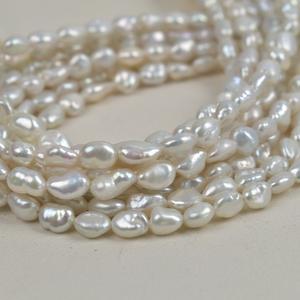 Perles d'eau douce naturelles de forme baroque, sans noyau, régénérées, accessoires de chaîne pour le bricolage - Product Image 2