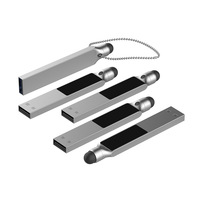 Logo d'éclairage de lecteur flash de logo mené par laser de clé USB avec le pavé tactile