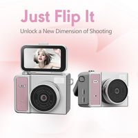Nueva Mini Cámara Digital CMOS de 100MP con Pantalla Abatible para Selfies HD, Ideal para Estudiantes y Fiestas, Portátil con Accesorios de Colgante, Modelo 2026