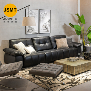<span class=keywords><strong>Canapé</strong></span> modulaire en <span class=keywords><strong>cuir</strong></span> style oiseau volant, grand format, luxe, minimaliste, noir, confortable, pour salon, <span class=keywords><strong>canapé</strong></span> de détente - Product Image 2