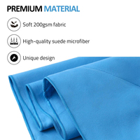 Serviette de camping compacte en microfibre ultra douce, super absorbante, légère, séchage rapide, avec étui EVA, modèle Ivy Brand