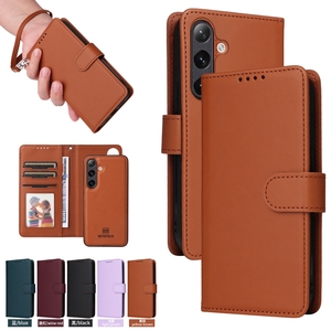 Étui en cuir détachable avec portefeuille pour <span class=keywords><strong>Samsung</strong></span> <span class=keywords><strong>Galaxy</strong></span> A14 A04E A73 A53 A33 A23 4G A13 <span class=keywords><strong>5G</strong></span> A03 A03S, coque de chargement magnétique sans fil - Product Image 6