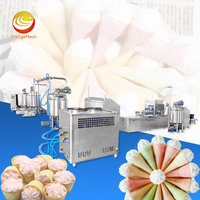 Machine à cornets de crème glacée et à barbe à papa ORME Chine avec déposeur de garniture au chocolat et aux guimauves