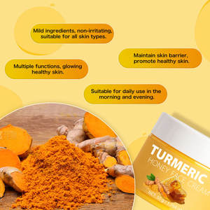 Ventes chaudes Crème pour le visage au curcuma et au miel biologique 50g Hydrate Éclaircit le teint Atténue les taches brunes - Product Image 4