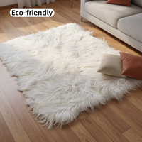 Échantillon disponible, Vente en gros usine Chine : Tapis en fourrure de chèvre à poils longs, Plaque de peau de mouton véritable à poils longs, Tapis en fourrure de chèvre