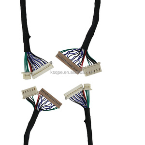 Rakitan Kabel Ribbon LVDS 30 Pin OEM dengan Isolasi PTFE untuk Sensor Panel LCD Elektronik - Product Image 1