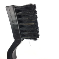 Brosse antistatique 7" MINI en poils de porc 100% naturels noirs pour le nettoyage des circuits imprimés