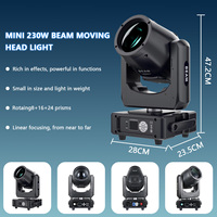 7R Mini 230W Lyre Spot Lumière à Tête Mobile avec Contrôle DMX pour Scène Professionnelle Éclairage pour Mariage DJ Disco Fête et Boîte de Nuit