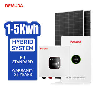 ระบบพลังงานแสงอาทิตย์ไฮบริด DEMUDA 3Kw 5Kw ชุดอุปกรณ์ครบชุด พร้อมแบตเตอรี่ลิเธียม Lifepo4 แผงโซลาร์เซลล์ สำหรับบ้าน - Product Image 1