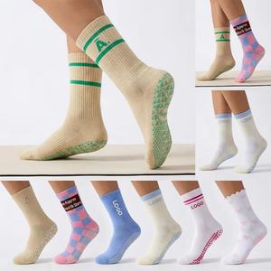 Calcetines de Algodón Antideslizantes para Mujer, Diseño Personalizado con Logotipo, Calcetines de Yoga y Pilates, Calcetines de Ballet Antideslizantes, Venta al Por Mayor - Product Image 2