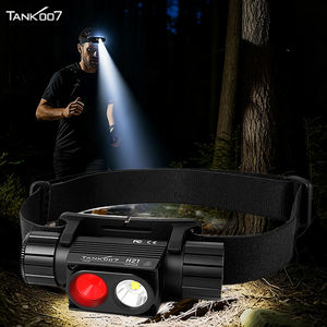 Tank007 H21R Super brillante recargable LED faro doble luz roja Lampe Frontale portátil para trabajo campamento pesca senderismo al aire libre - Product Image 1