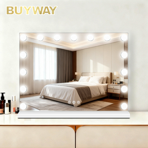 Bán buôn 58x46cm vẻ đẹp Bảng tạo nên cảm ứng cảm biến chuyển đổi thắp sáng mỹ phẩm trang điểm gương với LED ánh sáng Vanity gương - Product Image 1