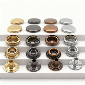 थोक 10 मिमी 12 मिमी 13 मिमी 15 मिमी 4 भागों जस्ता मिश्र धातु टिकाऊ प्रेस स्नैप कपड़े के लिए - Product Image 2