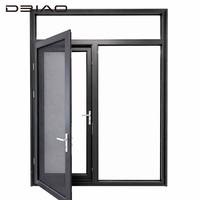 Sistema de Barandillas Modernas de Aluminio y Vidrio para Exteriores, Paneles de Malla con Canal en U, Puertas Batientes, Escaleras, Rampas, Apartamentos, Supermercados