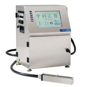 Online Small Character Continuous CIJ Inkjet Printer Batch Code Date Coding Machine For PVC Pipe Cable Water Bottle