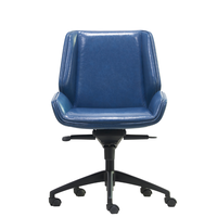 Vente d'usine : Chaise de bureau moderne en bois massif avec revêtement en tissu, pivotante et empilable, idéale pour hôtel et chambre.