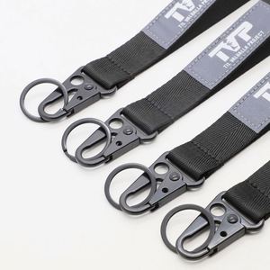 Premium Woven Fabric Eco-Friendly Professional <b>Lanyard</b> Hook Custom Logo Key Strap for Non-Profit Veteran Organizations Charity - Product Image 2