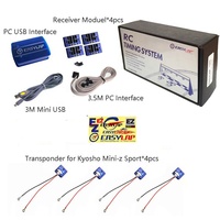 Новинка Easylap RC гоночная Система синхронизации с интерфейсом USB JR Plug и 4 транспондера для электрических игрушек RC детали Accs