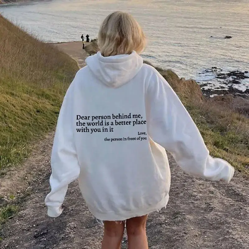 Camisola de pelúcia carta slogan cordão oversized hoodie impressão personalizada plain granel agasalhos hoodies unisex das mulheres