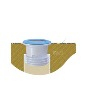 Tubo de Extensión para Desagüe de Inodoro, Enchufar y Usar, Sin Necesidad de Perforación, Previene Desbordamientos y Fugas de Olor con Brida Elevada - Product Image 1