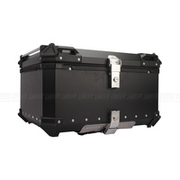 Top Case Universel Étanche et Durable pour Moto, Coffre à Bagages en Aluminium 36L 45L 55L 65L 80L