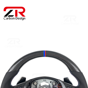 Volante de Fibra de Carbono con Palancas de Cambio para <span class=keywords><strong>BMW</strong></span> M E84 E85 E89 E90 E91 E83 E92 E93 E70 <span class=keywords><strong>E60</strong></span> E39 E30 M3 M4 F10 F20 - Product Image 3