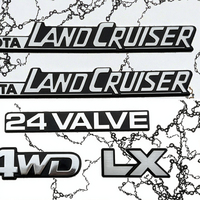 Autocollants de logo de voiture brillants autocollants en ABS de haute qualité, épaisseur 0,5 mil, réutilisables pour Land Cruiser LC76/LC79/LC71 Sports
