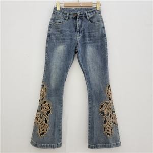 Jeans Ajustados de Mezclilla Elástica de Algodón para Mujer, Estilo Chino - Product Image 3