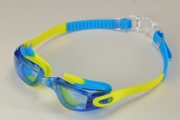 Lunettes de natation pour enfants, professionnelles, en silicone et polycarbonate, anti-buée, anti-UV, réglables, confortables, étanches, personnalisables