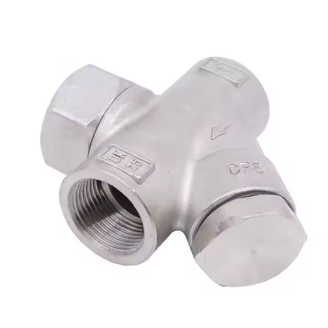 304 Stainless Steel Threaded Drain Valve Disc Type Steam Trap Y-shaped Thermal Power Steam Trap