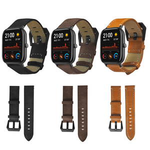Correa de reloj de cuero genuino vintage para <span class=keywords><strong>Huami</strong></span> <span class=keywords><strong>Amazfit</strong></span> <span class=keywords><strong>GTS</strong></span> - Product Image 5