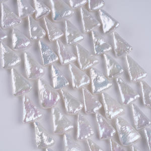 Perlas Sueltas de Agua Dulce Naturales Blancas Triangulares Barrocas de 10-13 mm al por Mayor para Accesorios de Joyería DIY en Zhuji - Product Image 5