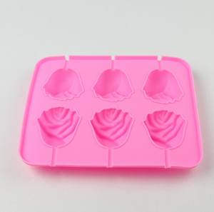 Moldes de Silicona de Grado Alimenticio para Piruletas 3D en Forma de Rosa, Moldes para Caramelos de Flores, Moldes de Chocolate en Forma de Rosa - Product Image 3