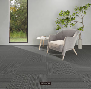 Dalles de moquette commerciales en polypropylène pour usine, à boucles, modernes, emboîtables, antidérapantes, écologiques, résistantes aux taches, pour hôtels et espaces de prière - Product Image 2