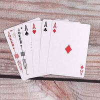 WJPC - Impression de cartes en plastique PVC personnalisées, jeu de cartes à jouer en plastique