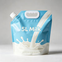 Pochettes souples personnalisées en plastique de qualité alimentaire avec bec verseur pour l'emballage de jus, gelée, lait, eau et autres liquides
