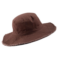 Chapeau Bob Unisexe Adulte en Coton Lavé Personnalisable avec Logo, Style Décontracté Printemps-Été, pour Activités de Plein Air