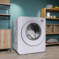 Sèche-linge à tambour électrique blanc compact 4 modes de séchage semi-automatique des vêtements pour prise murale standard