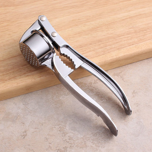 Garlic Press Zinc Alloy Manual Multi Function Kitchen Tool Durable Fine Mesh Easy Clean - Product Image 2