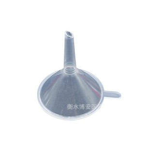 Entonnoir en plastique transparent de 5 cm de diamètre et 3 cm de hauteur pour la distribution de liquides, usage général en emballage - Product Image 1