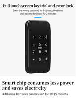 Cerradura Inteligente de Aluminio para Puerta con Desbloqueo por Aplicación TT, Contraseña, Tarjeta, NFC y Control Remoto