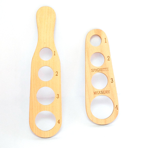Outil de cuisine spécial Spaghetti Règle de mesure Spot 4 trous en bois Nouilles Spaghetti Mesureur Règle - Product Image 5