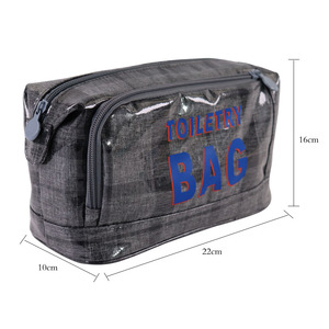 Transparent Organizer Make up Toiletry Set Logo Luxury Cosmetics Ruffle Travel Makeup Custom Pouch Custom Pvc Cosmetic <b>Bag</b> - Product Image 6