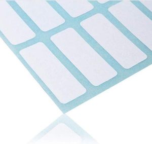 Tên nhãn dán hình chữ nhật màu trắng tự dính tập tin thư mục nhãn cho Nộp phong bì thẻ tinh dầu sữa chai cup - Product Image 2